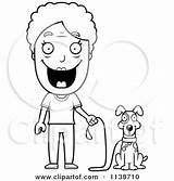 Woman Senior Dog Clipart Walk Ready Happy Her Cartoon Thoman Cory Outlined Coloring Vector 2021 sketch template