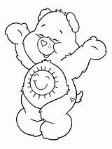 Bear Coloring Pages Care Bears Drawing Outline Line Sun Drawings Printable Kids Color Paintingvalley sketch template