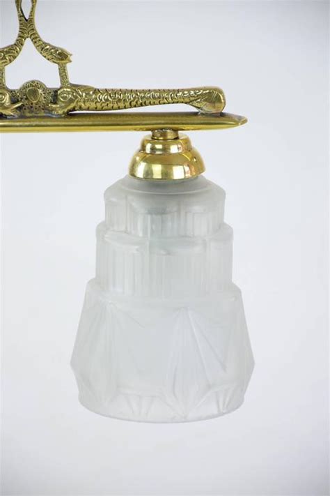 art deco engraved brass lamp france 1930 1940 s for sale at 1stdibs