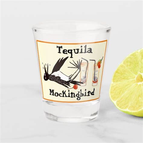 tequila mockingbird literary joke shot glass in 2020