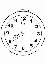 Clock Drawing Coloring Reloj Blogthis Email Twitter sketch template