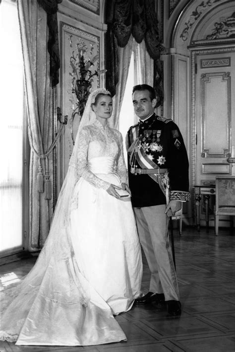a look back at grace kelly s wedding day as prince albert says ‘i do