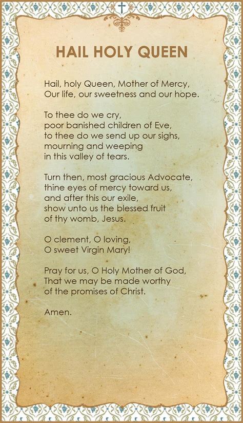 hail holy queen prayer card   photo  flickriver