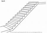 Drawingtutorials101 Stairs Stair Cartoon Starcase sketch template