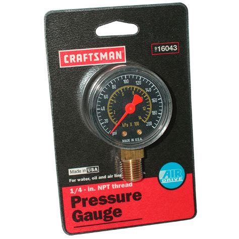 craftsman pressure gauge