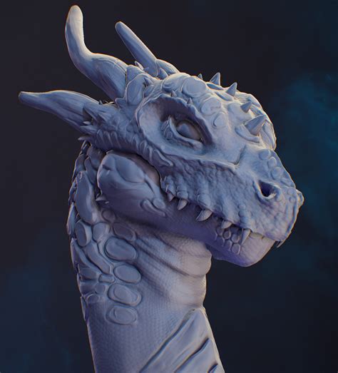 artstation dragon head