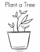 Seed Planting Potted Twistynoodle sketch template