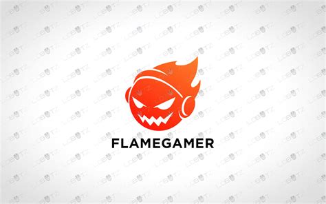 flame gamer logo fire gamer logo  sale lobotz
