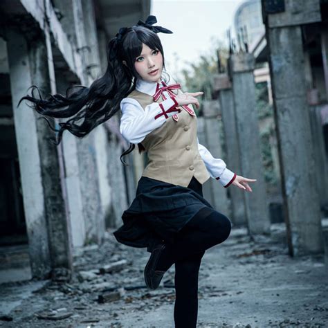 fate stay night tohsaka rin sailor shool uniform anime cosplay costume cosplayclass