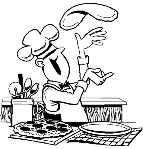 cooking coloring pages    print
