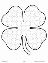 Coloring Pages Dot St Patrick Shamrock Preschool Do Kids Printables March Activities Patricks Printable Markers Crafts Worksheets Dots Template Marker sketch template