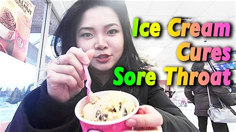 how ice cream cures sore throat 如何快速治療喉嚨痛 youtube