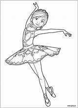 Coloring Pages Ballerina Barbie Mermaid Balerina Ballet Choose Board Dance Printable sketch template