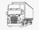 Lkw Scania sketch template