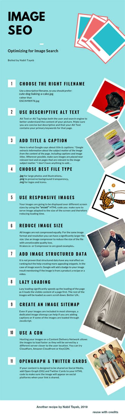 image seo  guide  optimize  image search infographic wild