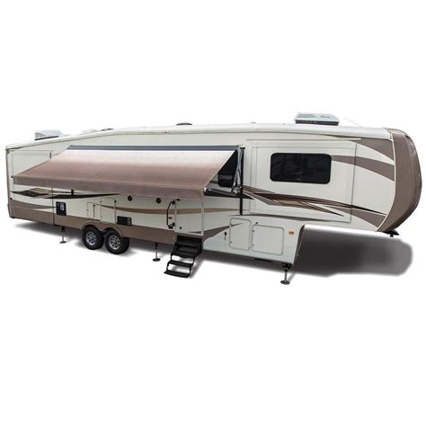 dometic  power patio awning vinyl linen fade camping world