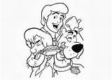 Coloring Scooby Doo Fred Pages Shaggy Books Kids sketch template