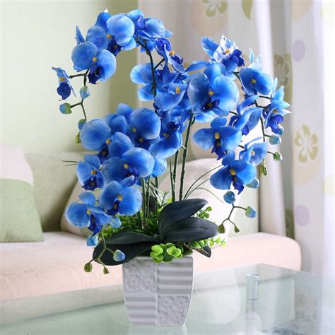 fashion orchid artificial flowers diy artificial butterfly orchid silk