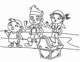 Jake Pirates Neverland Coloring Pages Izzy Land Never Treasures Found Team Cartoons Getcolorings Color sketch template