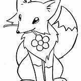 Fox Baby Coloring Pages Drawing Color Kids Clipartmag Getdrawings Getcolorings Print sketch template