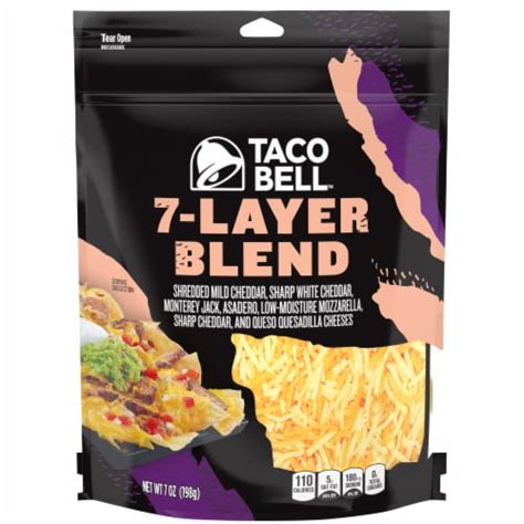 taco bell  layer shredded cheese blend  oz food