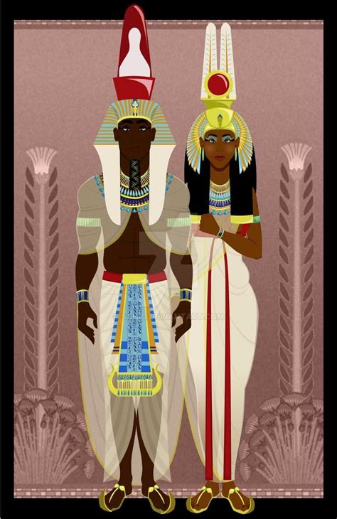 Ancient Egyptian Pharaoh And Queen By Sanio On Deviantart