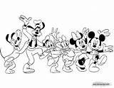 Coloriage Topolino Minnie Colorare Disneyclips Amis Scaricare Kleurboeken Conga 123dessins sketch template