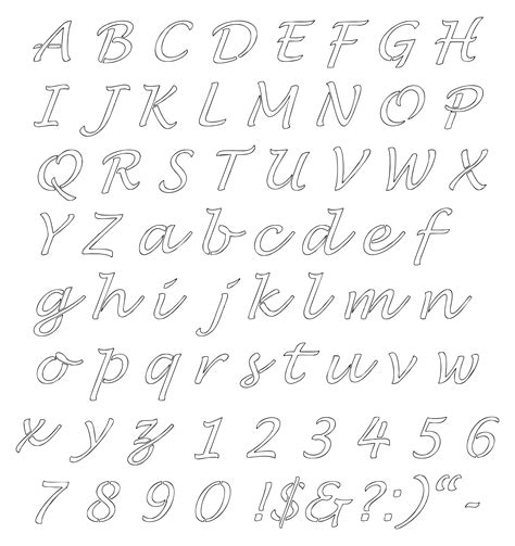 printable stencils  alphabet font  letter templates diy projects