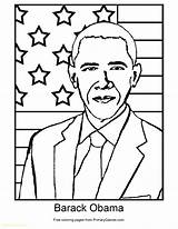Obama Coloring Barack Pages Presidents President Printable African Primarygames Pdf Physics Color Sheets Girl Preschool Crafts Kids Print Getcolorings Play sketch template