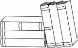 Book Books Stack Clip Clipart Outline Bunch Spine Graphics Drawing Stacked Library Spines Background Cliparts School Board Mycutegraphics Tumundografico Notes sketch template