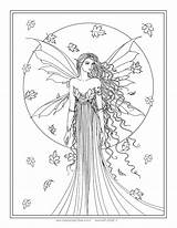 Coloring Adult Books Fairy Via sketch template