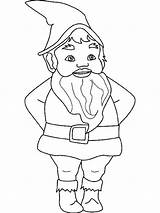 Dwarf Gnomes Coloring Gnome Pages Drawing Drawings Color Drawn Getdrawings 06kb 800px Getcolorings sketch template