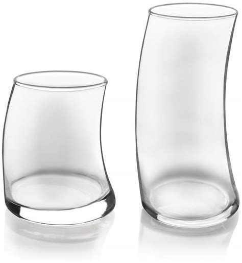 Libbey Swerve 16 Piece Glass Assorted Glassware Set