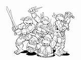 Ninja Coloring Turtles Teenage Mutant Pages Turtle Colors Tmnt Popular sketch template