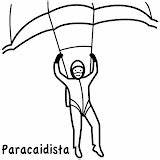 Dibujos Paracaidistas Parapentes Paracaidista sketch template