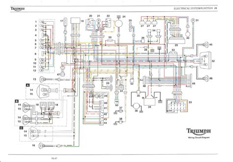 triumph speedmaster electrical wiring diagram manual diy repair manuals