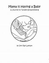 Pdf Breastfeeding Coloring Book Tandem Details Instant sketch template