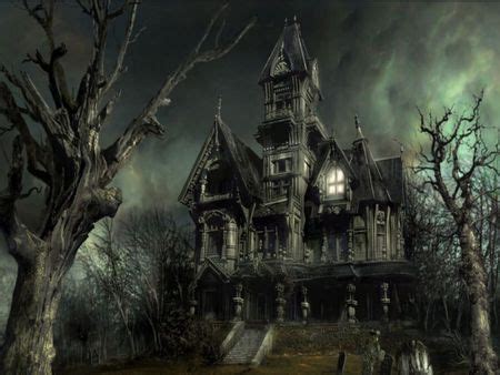 fond ecran scary mansion