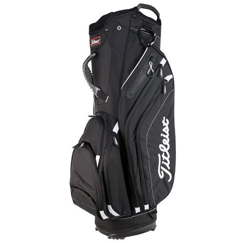 titleist lightweight nylon   top  pockets mens golf cart bag black ebay