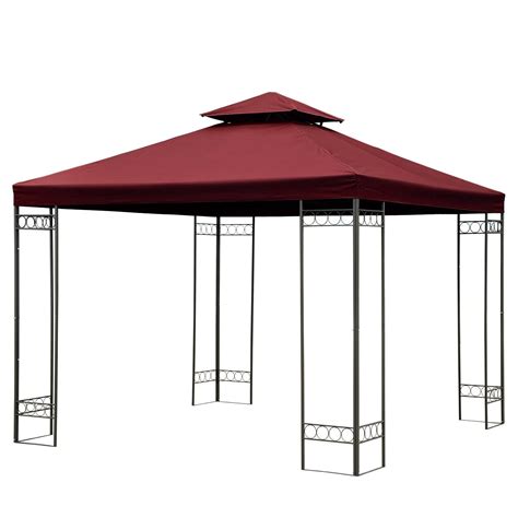 double tier gazebo replacement top canopy patio pavilion sunshade cover ebay