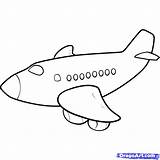 Aeroplane Sketch Airplanes Step sketch template