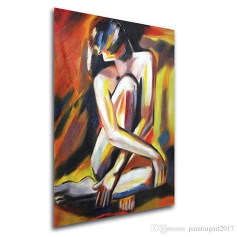 2019 Hand Painted Modern Abstract Nude Oil Painting Home