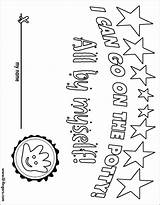 Coloring Potty Chart Fingers Lil sketch template