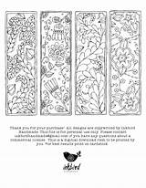 Bookmarks Adult Printable Coloring Template Pages sketch template