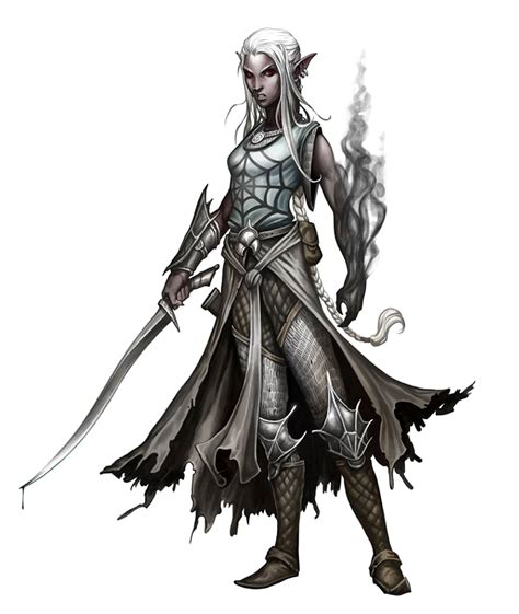 Female Dark Elf Magus Rogue Pathfinder Pfrpg Dnd Dandd 3 5