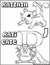 Raticate Rattata sketch template