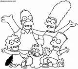 Simpsons Dos Figuras Família Agrandar Você Simpsonovi Publicidade Animados sketch template
