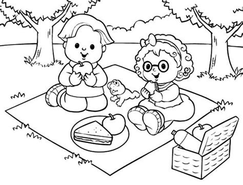 picnic table coloring page  getdrawings