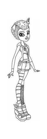 Elfkena Monster Coloring Pages High Cartoon Howleen sketch template