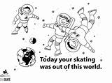 Skating Colouring Sheet English Today Canskate sketch template
